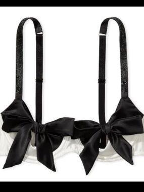 Victoria’s Secret Dream Angels Satin Peekaboo Bow Balconette Bra | S DD | NWT Ro